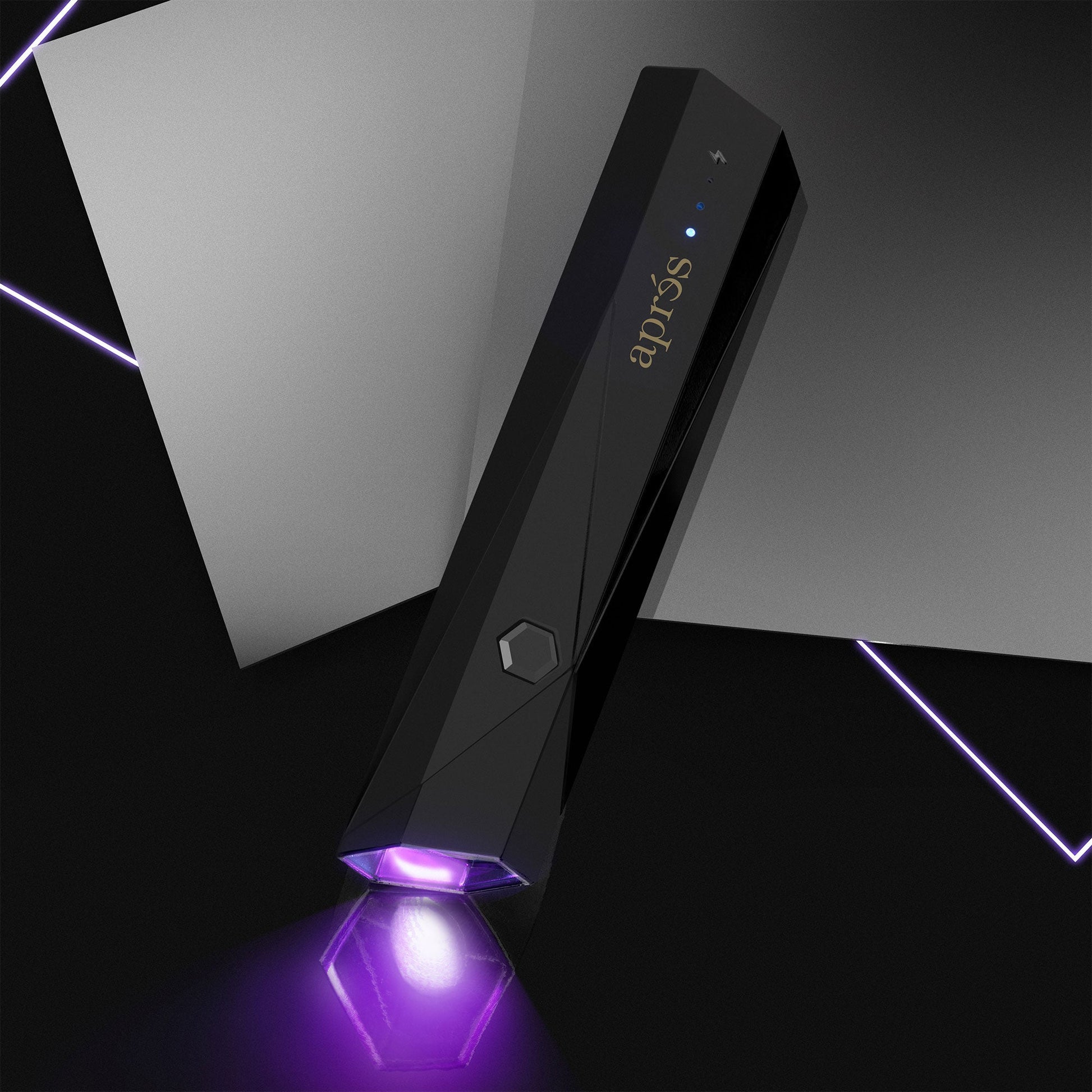 Example of Black 2-in-1 LED Nail Lamp By Apres 