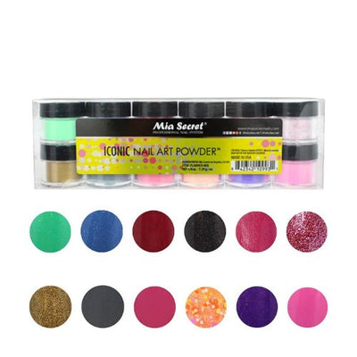Iconic Acrylic Powder Collection 12pc By Mia Secret