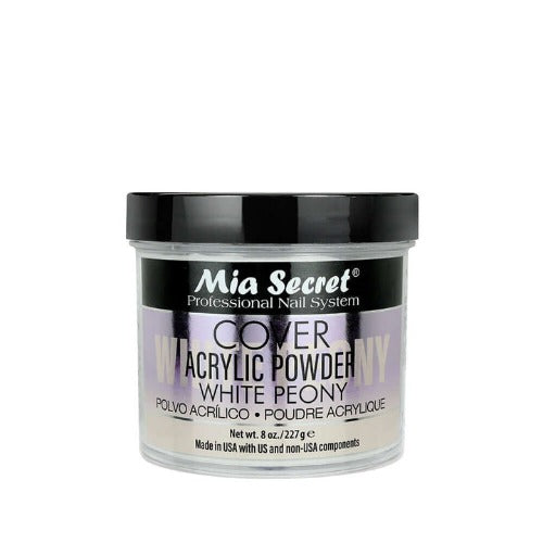 White Peony Acrylic Cover Powder 8oz By Mia Secret