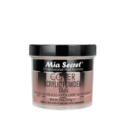Tan Acrylic Cover Powder 8oz By Mia Secret