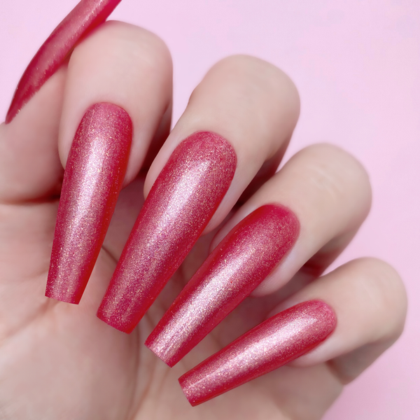 Swatch of 5040 Pink & Boujee Gel & Polish Duo All-in-One by Kiara Sky