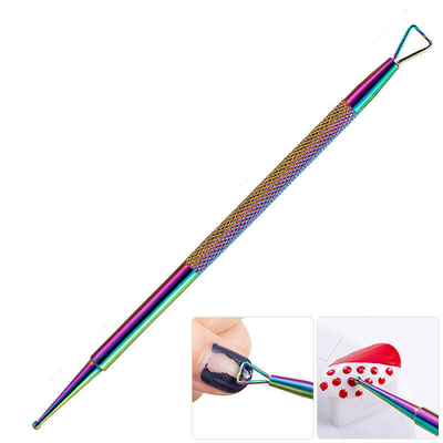 Gel/Dip Scraper Remover Tool with Dotter - Rainbow