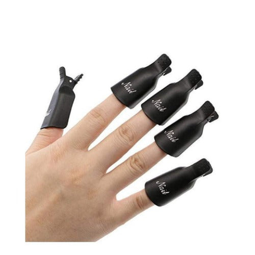 Reusable Soak Off Clips - Black