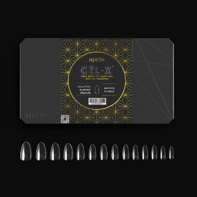 Sample of Sculpted Medium Almond 2.0 Tips By Apres