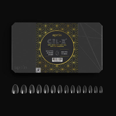 Sample of Sculpted Short Almond 2.0 Tips By Apres