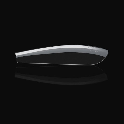 Side View of Sculpted Long Coffin 2.0 Tips By Apres