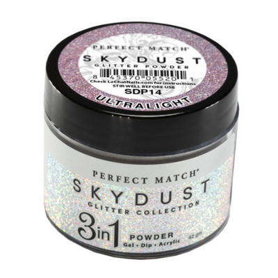 Perfect Match Sky Dust Glitter 3in1 Powder - SDP14 Ultralight