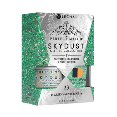 Perfect Match Sky Dust Glitter Duo - SDMS23 Green Adventurine