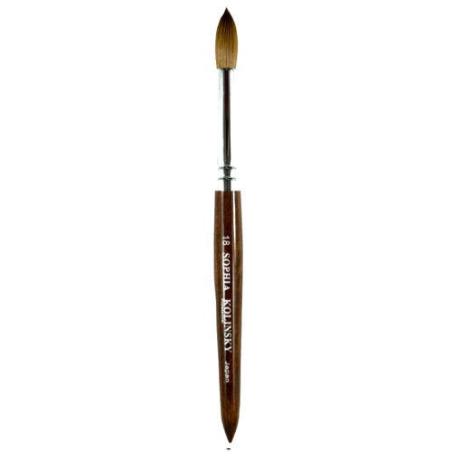 Sophia Red Wood Acrylic Brush -
