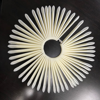 Natural 50pc Short Nail Art Color Display Swatch Ring