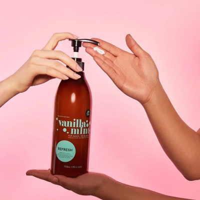 Sample of Vanilla Mint Hand & Body Lotion By Avry Beauty