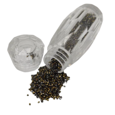 Ionica SS2 Micro Rhinestone Bottle - Gold Base