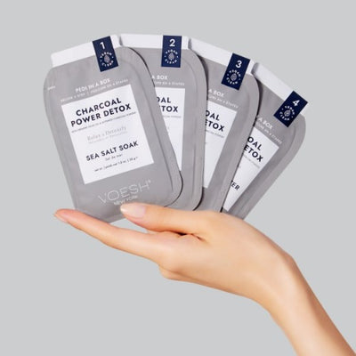 example of Charcoal Detox 4 in 1 PediBox by Voesh