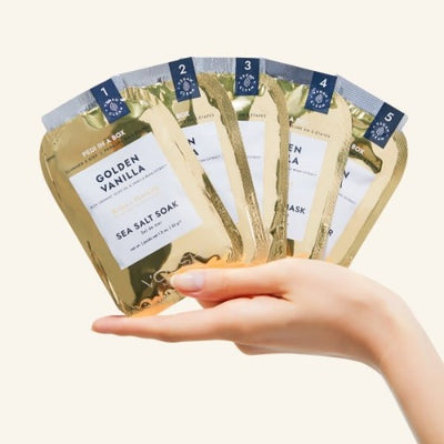 example of Golden Vanilla 5 in 1 PediBox by Voesh