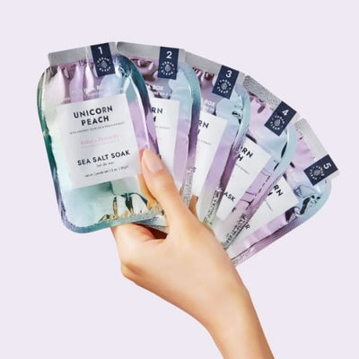 example of Unicorn Peach 5 in 1 PediBox by Voesh