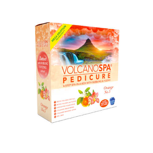 Orange No. 5 6 Step Pedicure Kit By Volcano Spa
