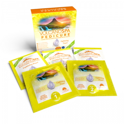 Inside of Jasmine (Lightning Pearl) 6 Step Pedicure Kit By Apres