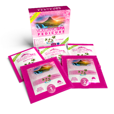 Inside of Honeysuckle (Tiki Island) 6 Step Pedicure Kit By Volcano Spa