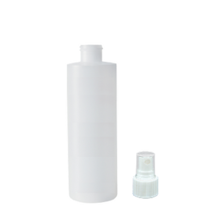 Empty Plastic Bottle with Spray Cap 8oz - No Label