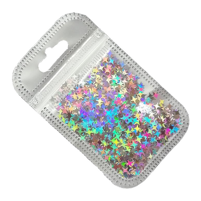 Silver Nail Art Iridescent North Star Singles 10g