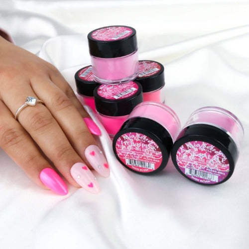 Mia Secret Nail Art Powder Set 6pc - I Love Pink