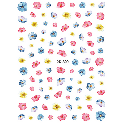 Nail Decal Sticker Flowers - DD300