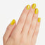 hands wearing BO10 Bee Unapologetic Nail Lacquer by OPI