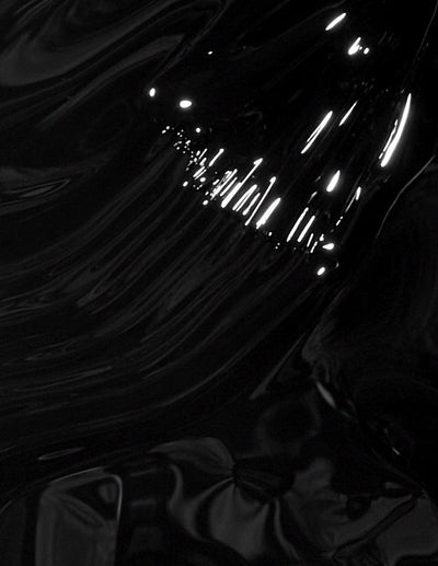 swatch of T02 Black Onyx Nail Lacquer by OPI