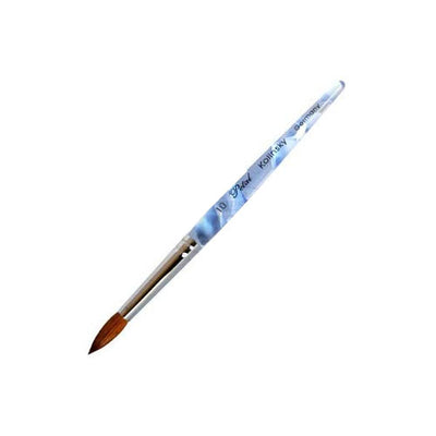 Petal Blue Marble Acrylic Brush -