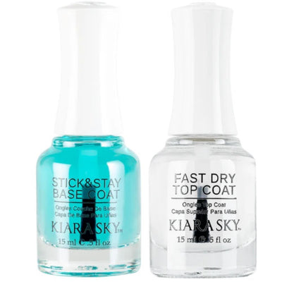 Stick Base & Fast Dry Top Coat Duo by Kiara Sky