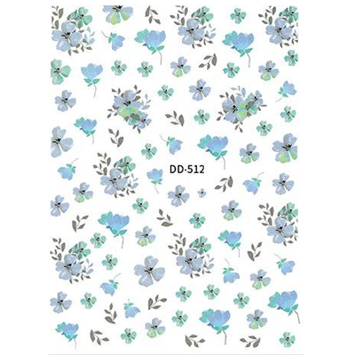 Nail Decal Sticker Flowers - DD512