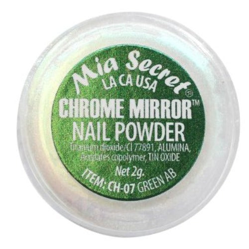 Mia Secret Chrome Mirror Nail Art Powder - Green AB 07