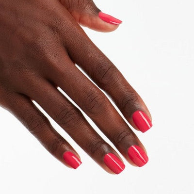 hands wearing B35 Charged Up Cherry Trio by OPI