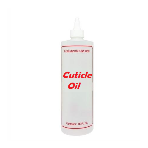 Empty Plastic Bottle with Twist Cap 16oz - Cuticle Oil