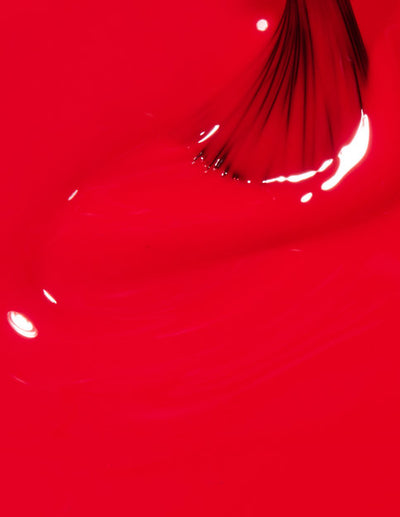 swatch of C13 Coca Cola Red Gel Polish by OPI