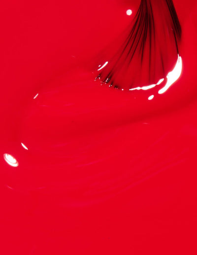 swatch of C13 Coca Cola Red Nail Lacquer by OPI