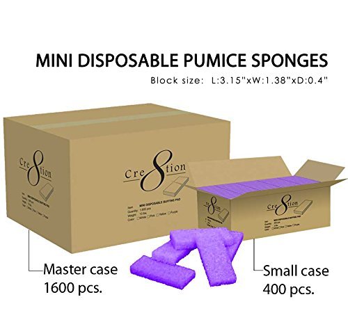 Cre8tion Mini Disposable Pumice Sponge Block - Purple