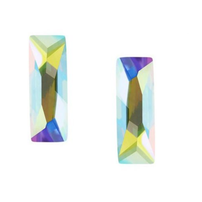 Crystal AB 50pcs - Rectangle Baguette