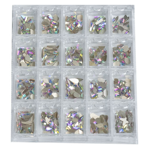 Assorted Shape & Color Crystal Rhinestone Gems for Acrylic and Gel