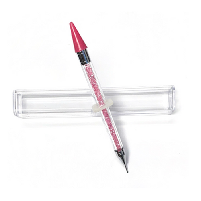 Crystal Rhinestone Picker Applicator - Pink Crystal Handle