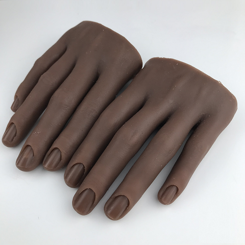 Silicone Practice Half Hand - Dark