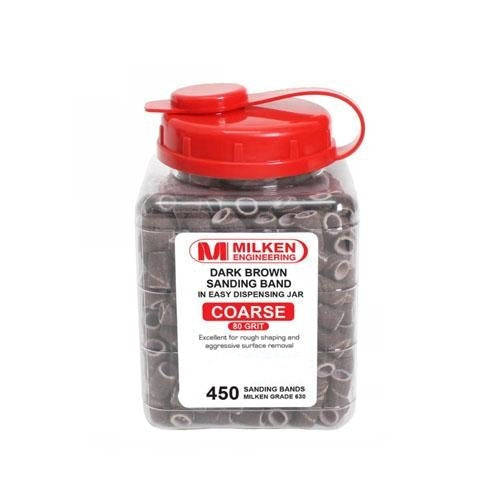 Milken Dark Brown Sanding Band 450ct - Coarse