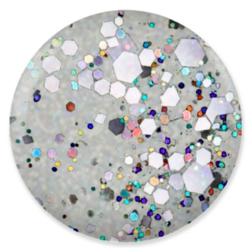 swatch of 626 Brighten Stars Gel & Polish Duo by DND