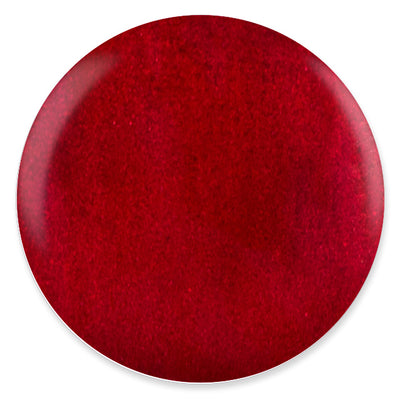 swatch of 689 Red Ribbons Gel & Polish Duo by DND