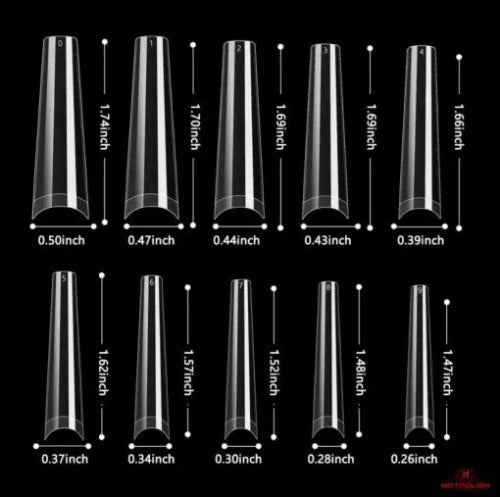 Notpolish Non C-Curve Long Coffin Tip