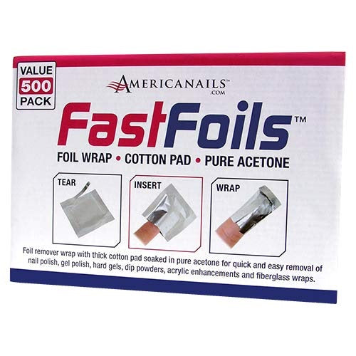 Fast Foils Gel and Polish Remover 500ct