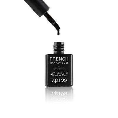 Sample of French Black French Manicure Gel By Apres