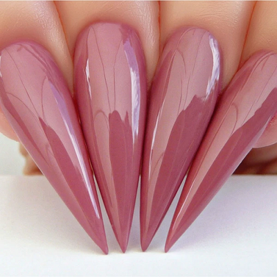 Hands wearing 597 Mauve A Lil' Closer Gel Polish by Kiara Sky