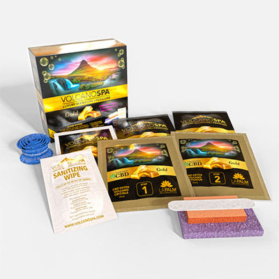 Inside of Gold 10-in-1 Spa Kit By Volcano Spa