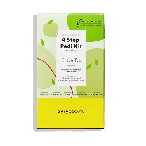 Green Tea 4 Step Pedi Kit By Avry Beauty